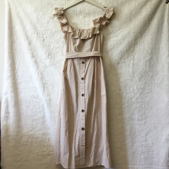 Cupshe Dresses & Skirts - Cupshe Beige Off-Shouder Dress